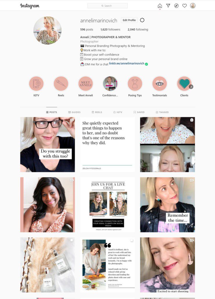 How to build personal brand confidence on Instagram